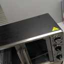 Gourmia Toaster Oven Air Fryer Combo 17 cooking presets 1700W french door digital air fryer oven 24L capacity accessories, convection rack, baking pan tray recipe book GTF7460,Large,Black