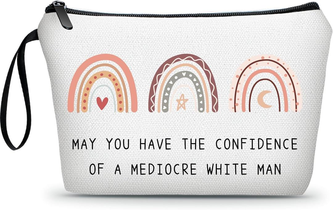Inspirational Thoughtful Quirky Gifts for Her,Intersectional Feminism,Feminist Makeup Bag,Women Gift Ideas,Small Cosmetic Bag (fri17)