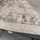 LIVEBOX Washable Area Rug 6x9 Rugs for Living Room Dining Room Under Table, Non-Slip Boho Indoor Carpet for Bedroom, Low-Pile Farmhouse Soft Carpets for Nursery Room Playroom, Taupe