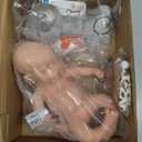 SOFTMARY Lifelike Reborn Baby Dolls  12inch Full Silicone Newborn, Real Life Baby Dolls with Realistic Veins & Sleeping Pose  Real Baby Reborn Gift Set for Kids Age 3+