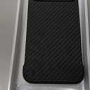 GRECAZO Magnetic Ultra-Thin Frosted Soft Touch Skin Borderless Carbon Fiber Style Texture for iPhone 17 Pro Max Frameless Case 6.9" Slim Minimalist Lightweight Matte Hard for MagSafe Cover Case-Black