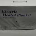 Electric Heated Throw Blanket 50" x 60", Soft Plush Flannel & Sherpa Electric Blanket with 8 Heat Settings, 1-12H Auto-Off, Fast & Even Heating, Machine Washable, Ideal for Home & Office, Beige