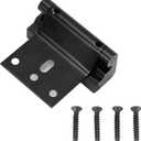 Home Security Door Lock, Heavy Duty Aluminum Alloy Childproof Safety Door Reinforcement Lock for Front Doors Bedrooms Garages Defend Your Home Kids (Black)