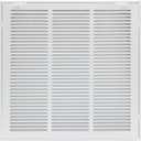 Howeall 16"W x 16"H [Duct Opening Size] Steel Return Air Filter Grille - Removable Face/Door for 1 inch Filters -HVAC Vent Cover Grill - White [Outer Dimensions: 18 5/8"W X 18 5/8"H]