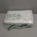 Mwellewm 10 Pcs Cake Stand White Plastic Dessert Table Display Set 4 Pcs 3 Tired Cupcake Stand Cookie Tray Rack Serving Tray Cake Tower and 6 Pcs Dessert Tray for Wedding Baby Shower Tea Party