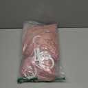 Peomeise 50pcs Dusty Pink Spandex Chair Sashes with Buckle Slider for Wedding, Party Decoration