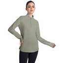 VAUTE Women's UPF 50+ 1/4 Zip Pullover Sun Shirts Long Sleeve UV Protection Shirt Quick Dry Lightweight Breathable Outdoor Hiking Workout Tops Jacquard White X-Small (XS)