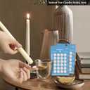Taper Candle Sticky Dots - White Wax Candle Adhesive Dots for Secure Candle Placement - Easy Clean and Traceless Adhesive for DIY Projects - Pack of 96