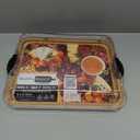 Farberware Build-A-Board Bamboo Cutting Board with Single Storage Compartment, Clear Locking Lid, Black Handles, Perfect for Charcuterie & Snacks