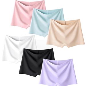 Teen Girls Seamless Boyshorts Underwear No Show Underpants and Breathable Underwear Panties for Dress (8-10 Years, Multicolor1)
