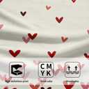 Pink Red Love Heart Hand Towels Pack of 2 Happy Valentine's Day Fingertip Towels Sweet Romantic Love Holiday Bathroom Towels Soft Fast Drying Face Towel for Kitchen Spa Gym 28.3x14.4 Inch