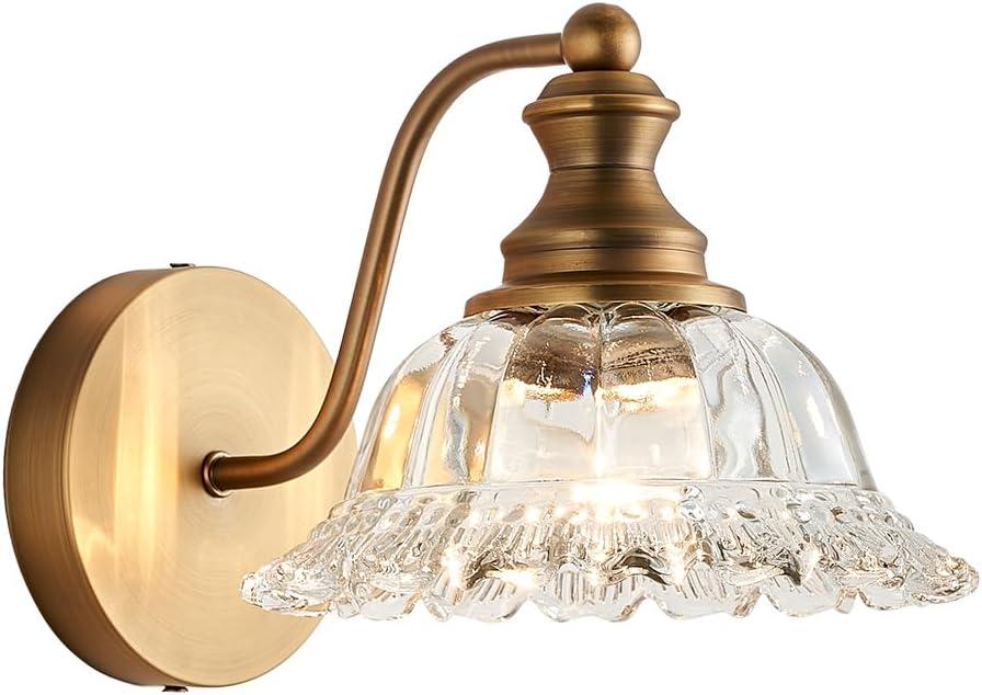 XIEDUN Vintage Wall Sconces Brass Wall Sconces 1 Light Wall Lights for Living Room