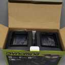 Dynaming 6 Pack Solar Post Cap Lights Outdoor, Fence Post Solar Lights Fit for 4x4 5x5 6x6 Vinyl/Wooden Posts, High Brightness Warm White SMD LED Lighting Decor for Garden Deck Patio (Black)