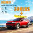KINGGERI 300lbs Lockable Roof Rack Cross Bar Compatible with Honda Prologue Touring 2024 2025 2026 with Side Rail, Heavy Duty All Aluminum Crossbars Rooftop Cargo Basket Luggage Kayak Canoe Snowboard