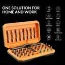 42-in-1 Magnetic Ratchet Screwdriver Set, S2 Steel Precision Repair Tool with T-Handle Portable Case for Computer, Glasses, Bike, Electronics Furniture
