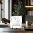 The Lord Bless You And Keep You Sign, Rustic Christian Decor, Farmhouse Home Office Decor, Inspirational Christian Gifts for Women Men, Vintage Decoration for Bedroom Bathroom, 5" x 5"-303