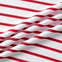 LilyCoco Womens Oversized Striped Shirt Color Block Crewneck Long Sleeve T Shirt Pink Medium