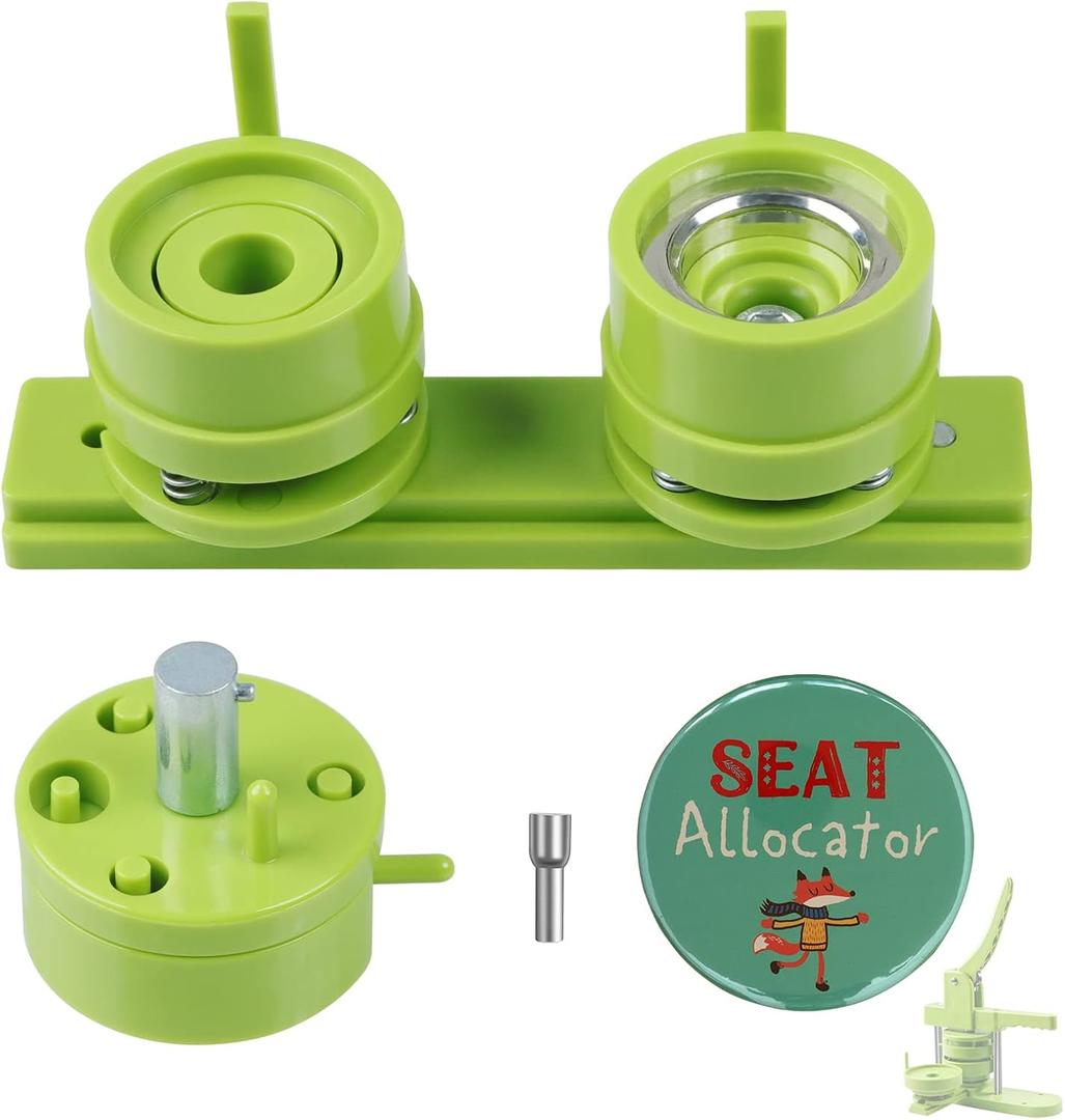 Happizza 1.25 inch/32mm Button Mold, Interchangeable Die Mold for Slide Rail Button Maker Machine, 1 Piece