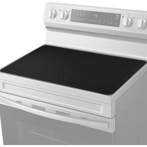 Stove Top Cover for Electric Stove, Silicone Glass Cooktop Protector, 28"x20" Stove Mat, Cooktop Protector, Heat Resistant Range Ceramic Stove Top Covers Mat, Dish Drying Mat XL (Black, 28" x 20")