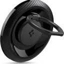 Spigen O-Mag Ring (MagFit) Magnetic Phone Holder Grip Designed for MagSafe & Pixelsnap Compatible with iPhone 16, 15, 14, 13, 12 and Pro/Pro Max Series, Pixel 10 Series and Magnetic-Cases - Carbon