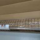 Cordless Bamboo Roman Shades 23x64in, Light Filtering Bamboo Blinds for Indoor Windows, Office, Bathroom and Living Room, Privacy Teak.
