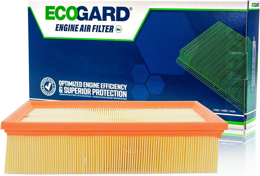 ECOGARD XA10469 Premium Engine Air Filter Fits 2018-2024 Volkswagen Tiguan, 2019-2025 Audi Q3, 2015-2025 Volkswagen GTI, 2015-2025 Audi A3 Quattro, 2015-2024 A3, 2019-2025 Volkswagen Jetta