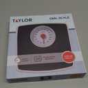 Taylor Battery Free Analog Scales for Body Weight, 330LB Capacity, Easy to Read Large 4.25-inch Dial, 10.3 x 10.6-inch Vinyl Mat Platform, Black