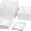 4Pcs Buffet Riser Dessert Table Display Set Stackable with Hollow bottoms Display Riser for Candy Jewelry Brunch Wedding