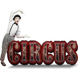 Bucherry 7.7ft Vintage Carnival Circus Letter Cardboard Cutout Stand up Life Size Carnival Circus Themed Party Decoration Backdrop Photo Props Standup for Theme Party Supply