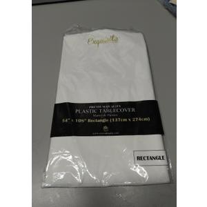 *Premium* White table cover 54 x 108