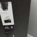 Simplehuman 40 Liter / 10.6 Gallon Slim Kitchen Step Trash Can With Secure Slide Lock, Black Plastic