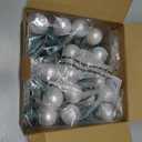 25Ft Outdoor Christmas Lights, Dimmable G40 LED Patio String Lights with 27 Frosted White Globe Bulbs, Green Wire Outdoor Christmas Decorations Lights Waterproof for Wedding Party Porch Backyard