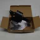 Skysen Carbon Steel Vinyl Wood Fence Post Mount Gate Latch(2066-cs-p), Black