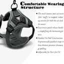 Cat Chest Straps and Belts, Anti-Escape Adjustable Soft net cat Belts, Easy to Control, Breathable, Chest Straps Set for All Types of cat VestsS
