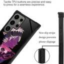 CARLOCA Compatible with Samsung Galaxy S24 Ultra Case for Girl Boy Ultra Protection Shockproof Soft Silicone TPU Non-Slip Back for Samsung Galaxy S24 Ultra Pattern Purple Anime Face