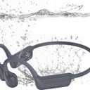 Swimming Headphones-Bone Conduction Headphones, IP68 Waterproof Open Earphones, Bluetooth 5.4 Underwater Sport Earbuds with 32 GB MP3 Memory for Swimming, Running, Cycling, Gym-Ashy