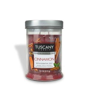 Tuscany Candle Cinnamon Long-Lasting Scented Jar Candle, 18 oz