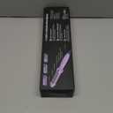 1.5 Inch Thermal Brush Blowout with 5 Temp Settings, Universal Voltage Hair Curling Iron, Ceramic Ionic Thermal Round Curling Brush Suitable for Medium and Long Hair, Purple