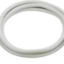 Clear Power 6 ft 14/3 SJT 3 Outlet Heavy Duty Flat Plug Extension Cord for Small Tools, appliances and Office Equipment, White, 3 Prong Grounded Plug, CP10046
