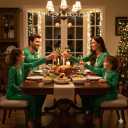 Radmire Matching Christmas Pajamas for Family Couples, XMAS Holiday PJs Sleepwear Set Long Sleeves and Pants