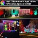 Christmas Halloween Spotlight Outdoor, 24W RGB Color Changing Landscape Lighting with 12 Colors 19 Modes, 120V Waterproof Spotlight with Remote, Outdoor LED Spot Lights for Yard Garden Dcor 4 Pack (RGB (Red, Green, Blue)