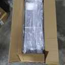 RIZZARI Stainless Steel Cat Box: Large Gray Enclosed Design Litter Pan - High-Edged & Teflon Coating - for Superior Odor Control & Easy-Clean Drawer - Ideal for Multi-Cat Homes Garage