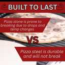 ThermiChef 16x16 Pizza Steel, 1/4" Thick, 17.6 lbs - Cooking Steel for Oven & Grill - Made in USA, 16"x16" Square