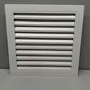 PATIKIL 14" x 14" Aluminum Return Grille, Air Supply Vent Cover Linear Bar Ventilation Grille for Sidewall Wall Ceiling HVAC System, Outer Size: 15.7" x 15.7", White
