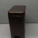 Homie Soft Close, Slim Trash Can 1.6 Gallon with Anti - Bag Slip Liner and Lid, Use as Mini Garbage Basket, Slim Dust Bin, or Decor in Bathroom, Restroom, Kitchen, or Bedroom (Bronze)