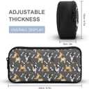 French Bulldog Backpack with Lunch Box & Pencil Case, 16 Inch Cute Dogs Themed Bookbag, Adjustable Lightweight, Colorful Backpacks Set for Kids Girls Boys