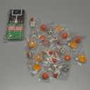 Feltom Valentines Day Gifts for Kids - 30 PCS Mini Sports Ball Eraser Valentines Cards for Kids Classroom - Valentine Exchange Prizes for Girls Boys School Class Classroom Fidget Sensory Stationery