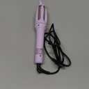 Professional Automatic Hair Curling Iron, 4 Temperature Settings, Ceramic Rotating Wand with Negative Ion Technology Travel Size 110V-240V(Purple)