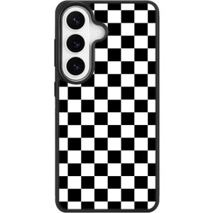 Designed for Samsung Galaxy S26 Case Checkered Pattern [Compatible with MagSafe] Military-Grade Drop Protection Non-Slip Sides Anti-Scratch Back Shockproof Magnetic Case for Samsung Galaxy S26