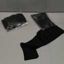 Open Toe Compression Socks, 6 Pack, Black, Size 3XL